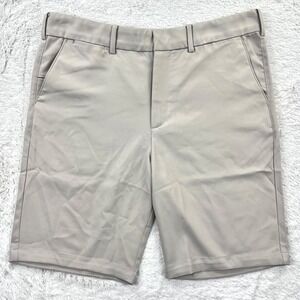 Coolibar Shorts Chino Bermuda Men's 36 Beige Tan Lightweight Golf Casual UPF 50+